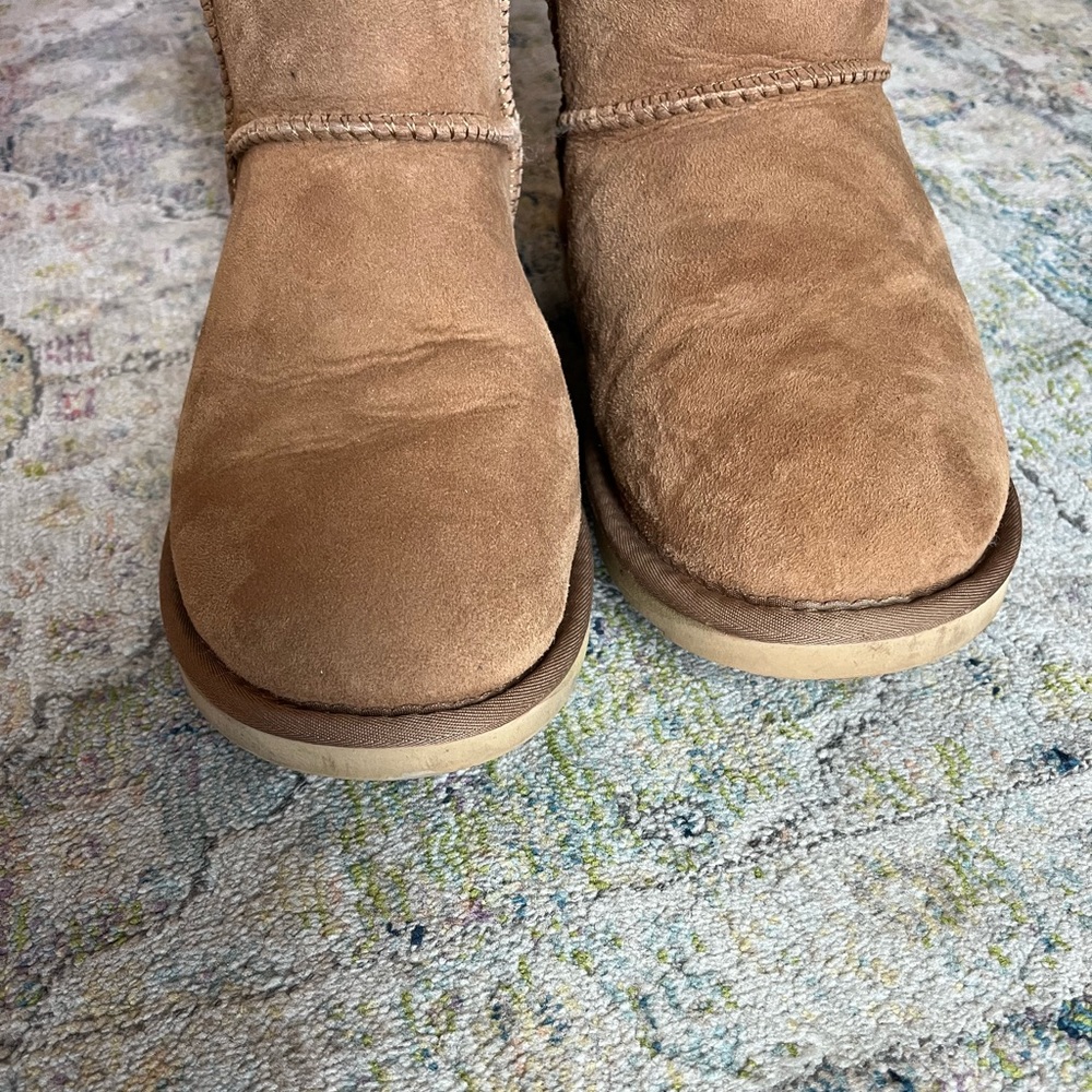 Australia Luxe Collective Luxury Spartan Knit Short Sheepskin Chestnut Boot 8 - Picture 8 of 9